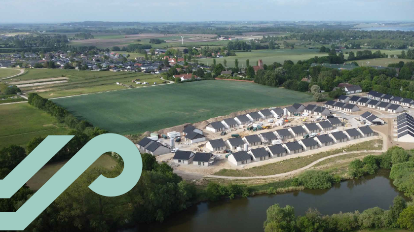 Oversigt over nyt boligkvarter i Jægerspris. Foto: Frederikssund Kommune.