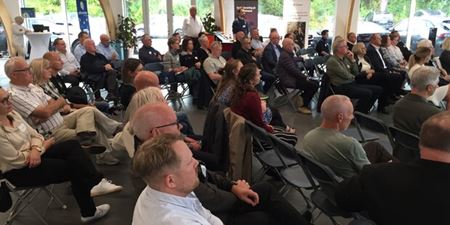 Mere end 40 virksomheder deltog i fyraftensmødet. Foto: Frederikssund Kommune.