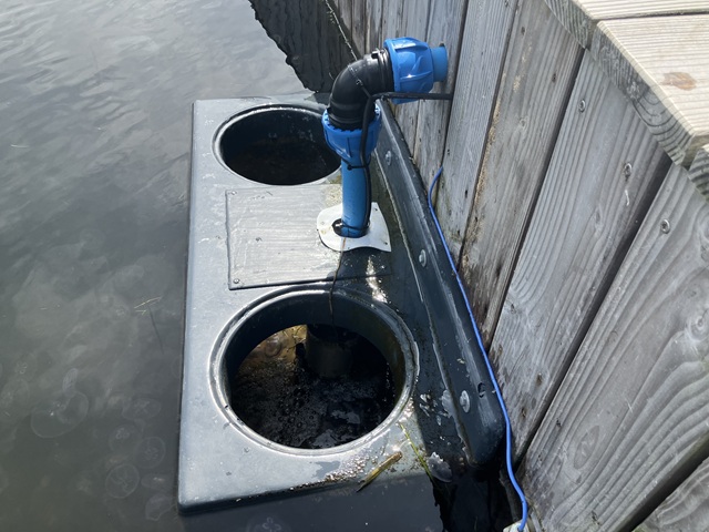 Skimmerkasse i Kultur- og Havnebadet. Foto: Frederikssund Kommune.
