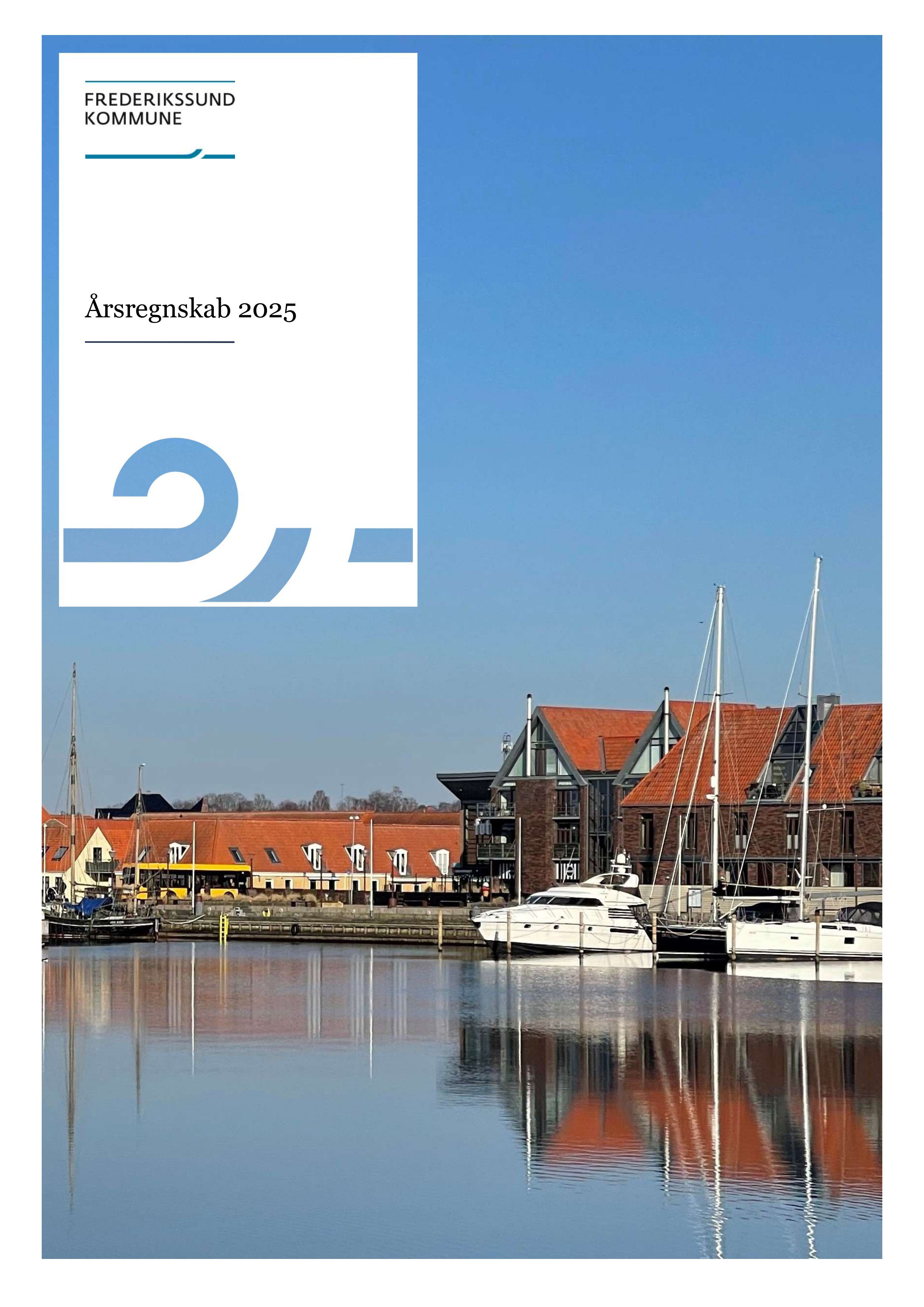 Forside af regnskab 2025. Foto: Frederikssund Kommune Forside af regnskab 2025. Foto: Frederikssund Kommune