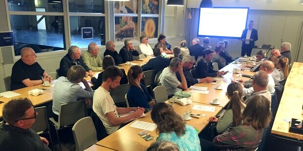 Borgere samlet til informationsmøde. Foto: Frederikssund Kommune.