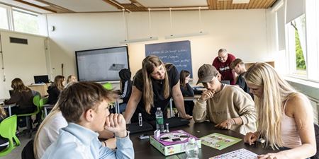 Elever til undervisning. Foto: Frederikssund Kommune, Kenneth Jensen.