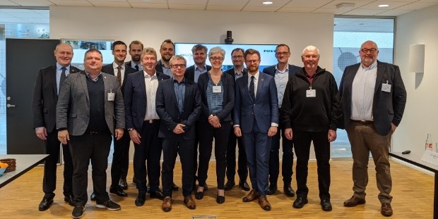 Borgmestrene i sekskommunesamarbejdet mødtes med transportministeren. Foto: Halsnæs Kommune.