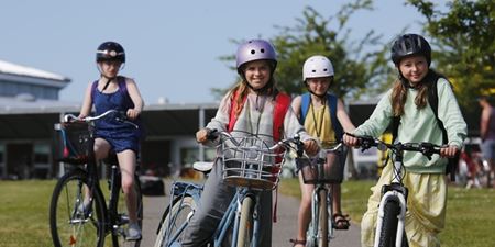 Glade børn med i kampagnen Alle Børn Cykler. Foto: Cyklistforbundet/Jens Hasse
