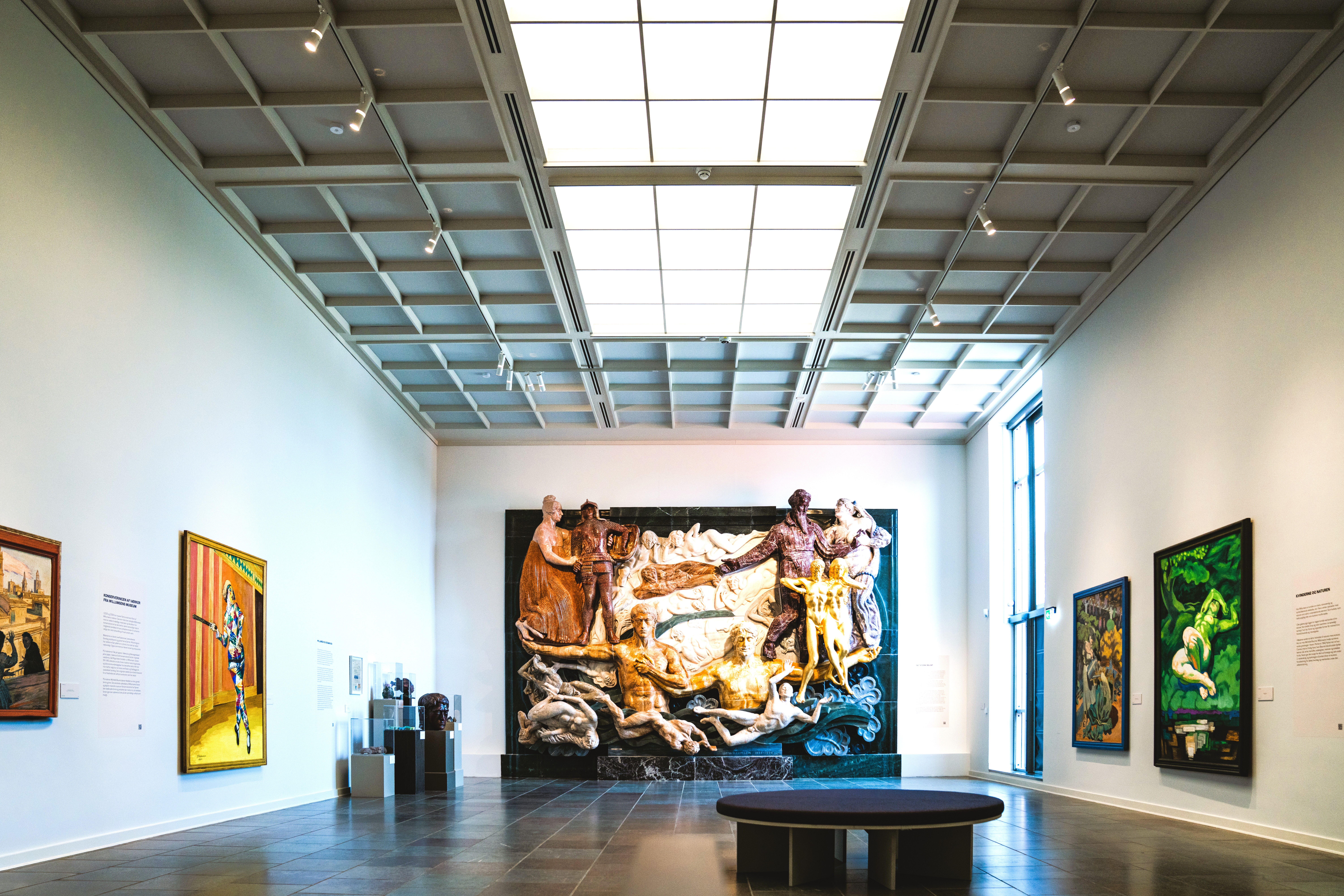 Reliefsalen Willumsens Museum. Foto: Willumsens Museum Reliefsalen Willumsens Museum. Foto: Willumsens Museum